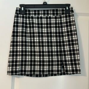 garage pleaded skirt